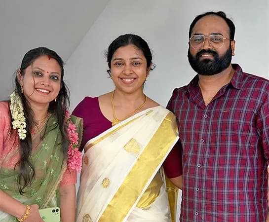 Sreekutty Mam,Joyse Mam and Abraham Sir