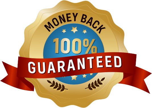 100% guaranteed money back badge