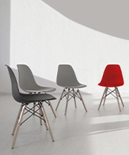 a group of chairs in a room