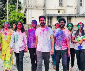 Holi Slow Motion Walk